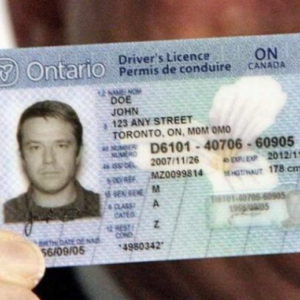 Canada driver’s licence