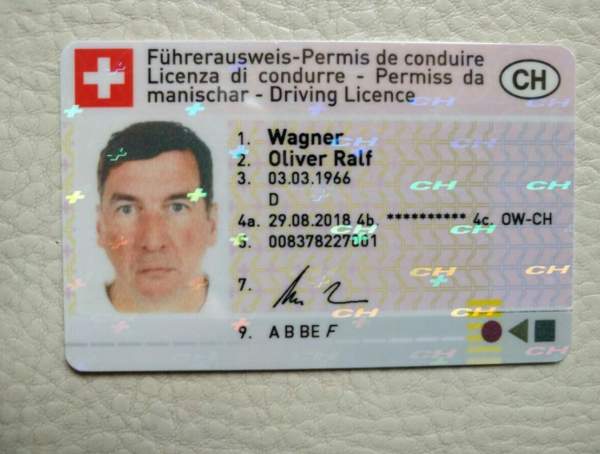 Swiss driver’s license