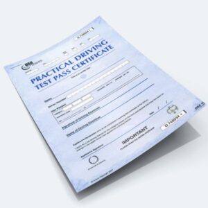 Buy practical test certificate