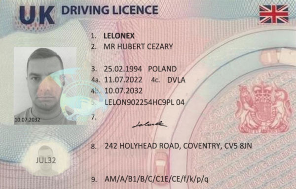British drivers licence